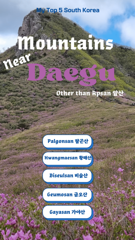 Mountains-Near-Daegu-South-Korea-438x778 Top 6 Hiking Trails in Daegu to Unleash your Inner Explorer