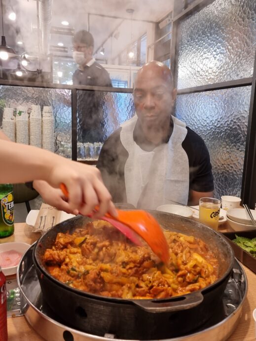 chicken-steven-steam-from-Chicken-Galbi-Gachang-519x692 The Best Guide to Cafes in Gachang South Korea