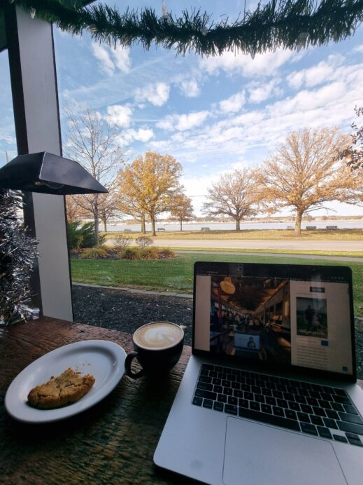 Cookie-laptop-view-519x692 5 Pretty Cafes and Coffeehouses in the Quad Cities