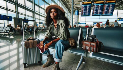 black-woman-in-the-airport-519x297 Silent Airports: The New Trend in Air Travel for Well-being